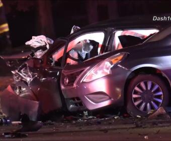 Multiple cars crashed on Dover Road on Dec. 5, 2025. (Dash 10 Media)