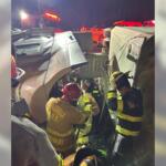 A semi rollover crash on Interstate 24 on Dec. 8, 2025. (Clarksville Fire Rescue, contributed)