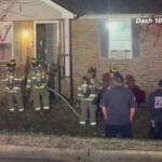 A house on Peachers Mill Road caught fire on Dec. 28, 2025. (Dash 10 Media)