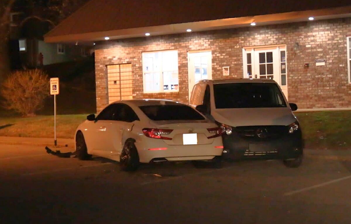 One person was shot on Hawkins Road, and a man then crashed into other cars while fleeing, on Dec. 7, 2025. (Dash 10 Media)