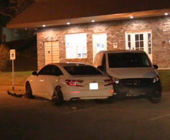 One person was shot on Hawkins Road, and a man then crashed into other cars while fleeing, on Dec. 7, 2025. (Dash 10 Media)