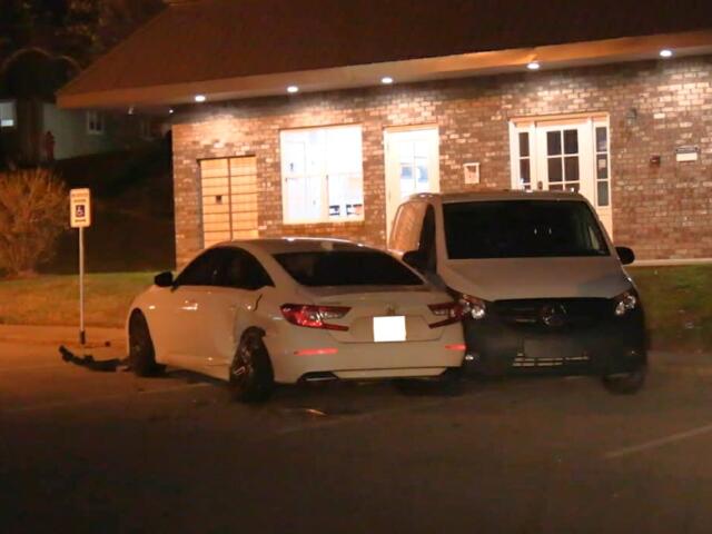 One person was shot on Hawkins Road, and a man then crashed into other cars while fleeing, on Dec. 7, 2025. (Dash 10 Media)