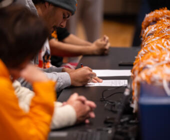 Kamari Blair signs on to the Tennessee Vols football team on Dec. 3, 2025. (Hannah Walker)