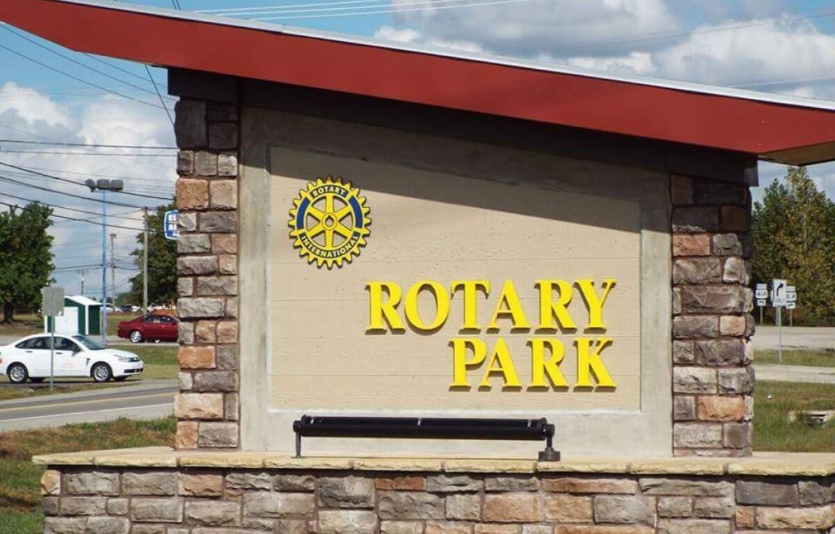 The sign at the entrance to Rotary Park. (Contributed)