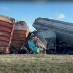 Train derailment in Trenton, Kentucky, on Dec. 30, 2025. (Contributed by Lt. Patrick Turner)
