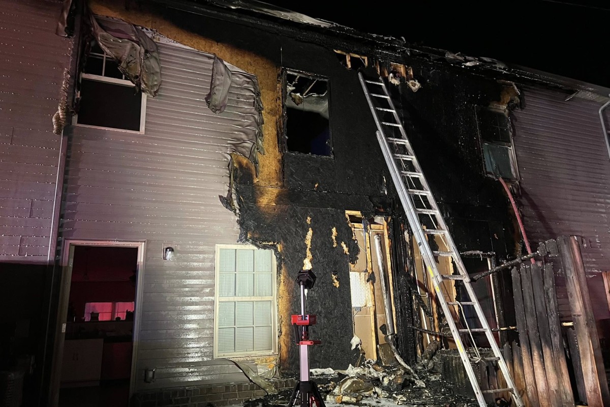 An apartment complex on Union Hall Road caught fire on Dec. 21, 2025. (Clarksville Fire Rescue, contributed)