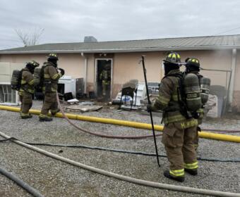 Vendor's Mall on Fort Campbell Boulevard had a fire on Dec. 16, 2025. (Clarksville Fire Rescue, contributed)