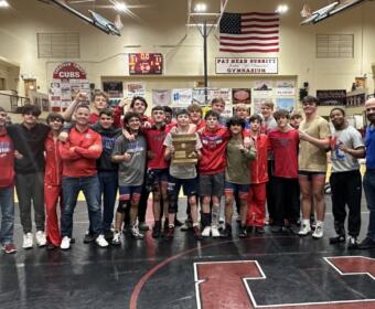 The Montgomery Central High School 2025 Cheatham Duals champions. (Contributed)