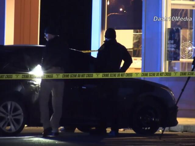 Two people were shot in the Chipotle parking lot on Fort Campbell Boulevard on Dec. 15, 2025. (Enrique Hernandez, Dash 10 Media)