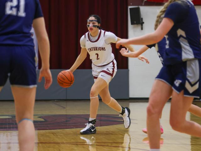 Kaydence Kindle as the Clarksville Christian Centurions defeated the Pleasant View Warriors on Jan. 20, 2026. (Knox Rives)