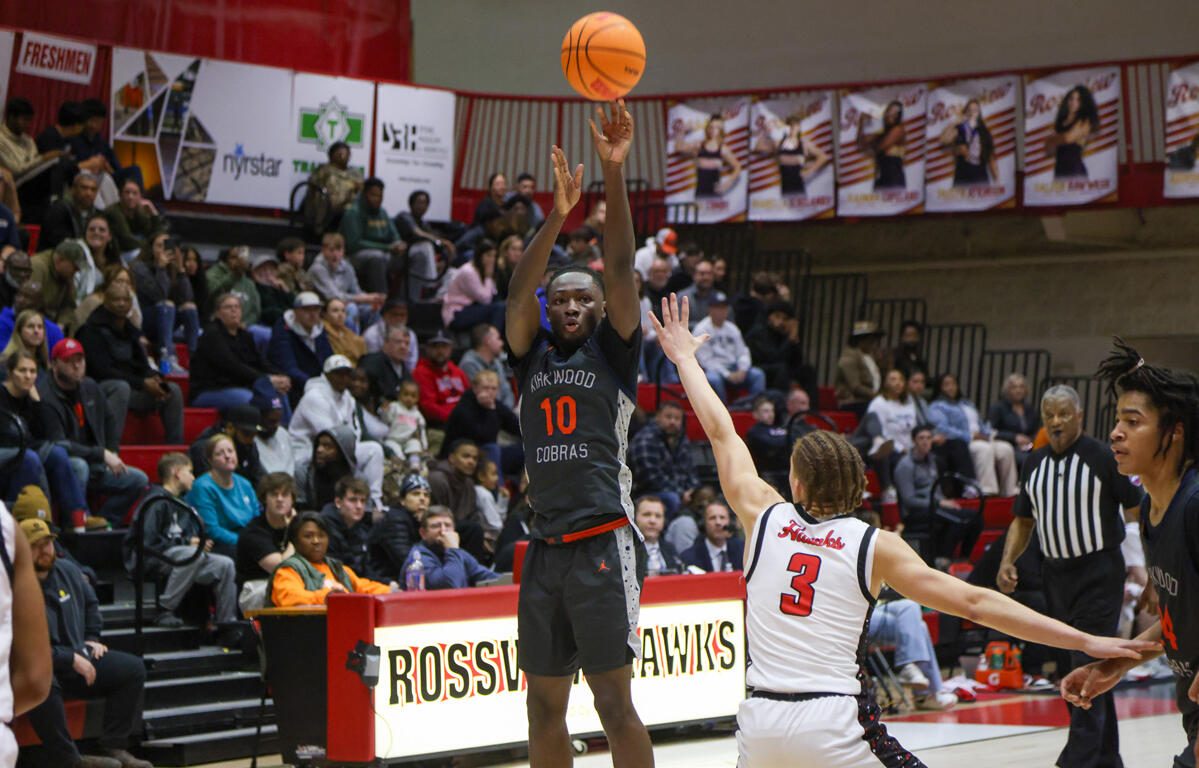 Kirkwood High School Guard Armani Smith as the Kirkwood Cobras defeated the Rossview Hawks on January 23, 2026 (Knox Rives)