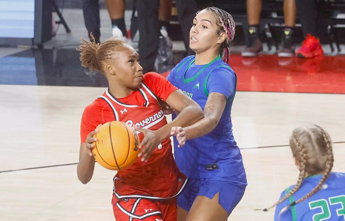 Austin Peay women play Florida Gulf Coast on Gary Mathews Court in F&M Bank Arena on Jan. 8, 2026. (Robert Smith, APSU Athletics, contributed)
