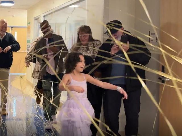 Greenleigh Gafford celebrates the end of two years of cancer treatments on Dec. 18, 2025. (Brooke Katz, Blood Assurance, contributed)