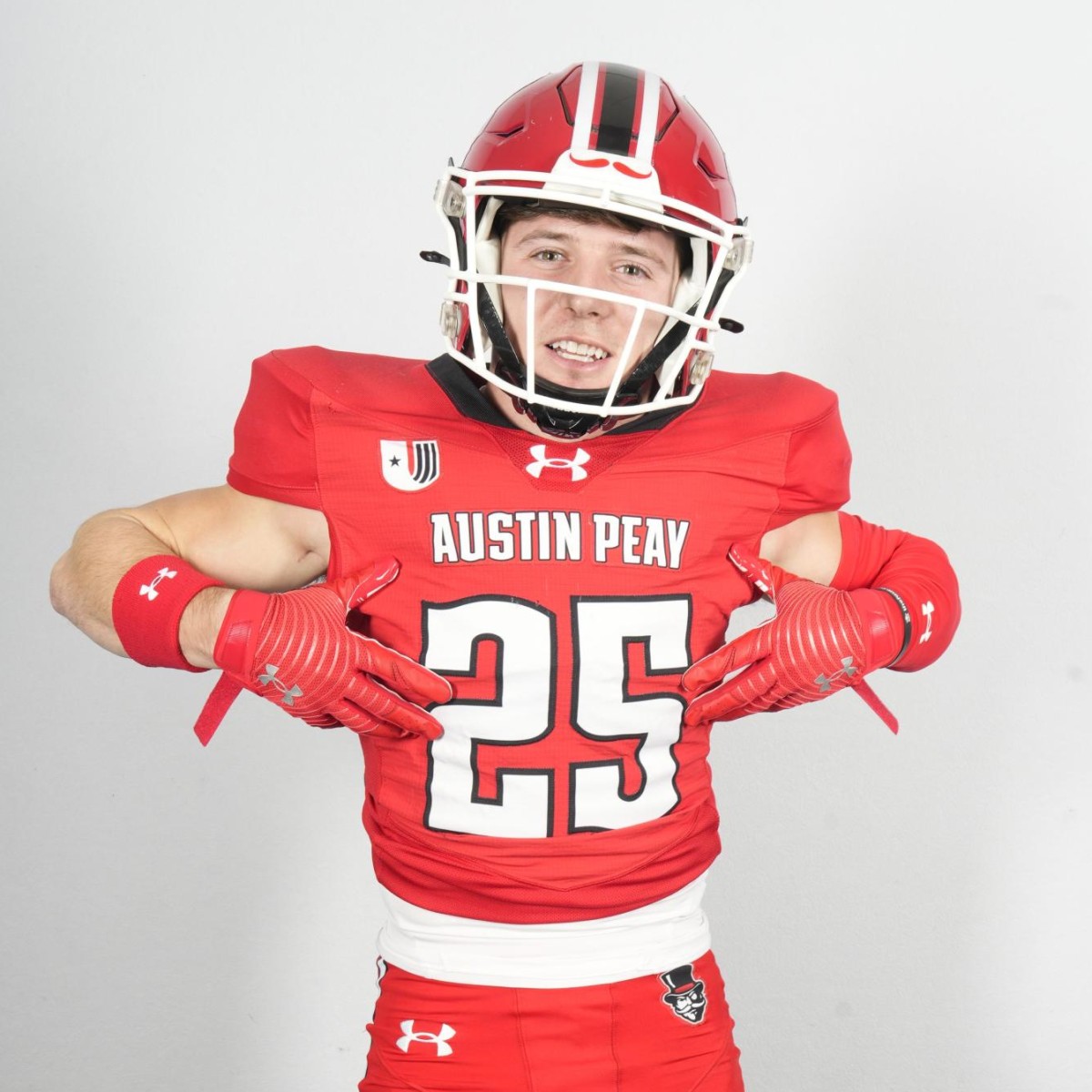 Braylon Harmon transferred to Austin Peay State University from Tennessee. Jan. 30, 2026. (APSU Athletics)