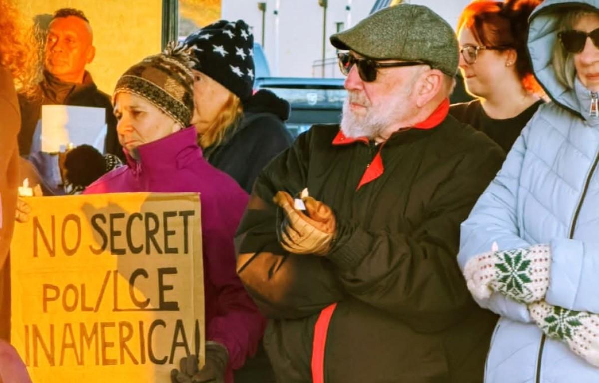 Clarksville residents gathered to honor the life of Renee Nicole Good on Jan. 11, 2026. (Clarksville Indivisible, Contributed)