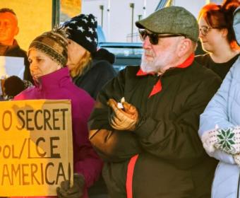 Clarksville residents gathered to honor the life of Renee Nicole Good on Jan. 11, 2026. (Clarksville Indivisible, Contributed)