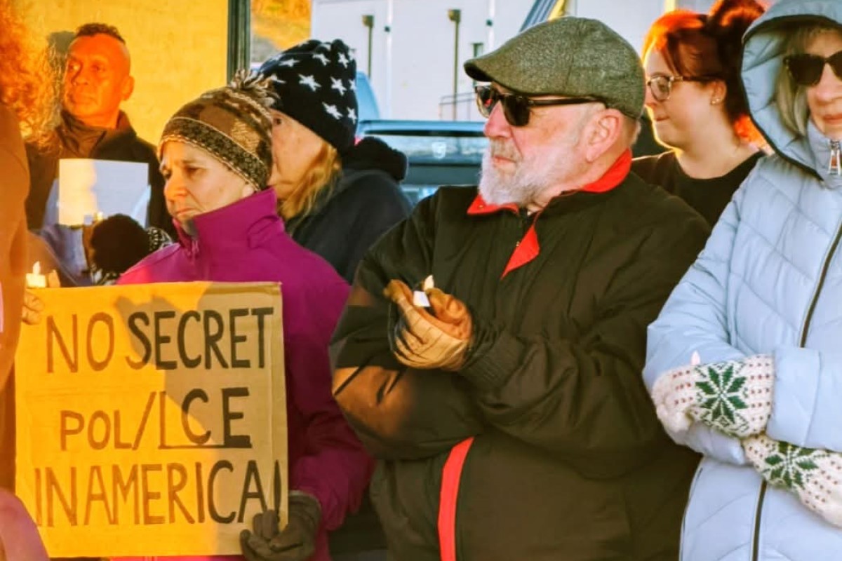Clarksville residents gathered to honor the life of Renee Nicole Good on Jan. 11, 2026. (Clarksville Indivisible, Contributed)