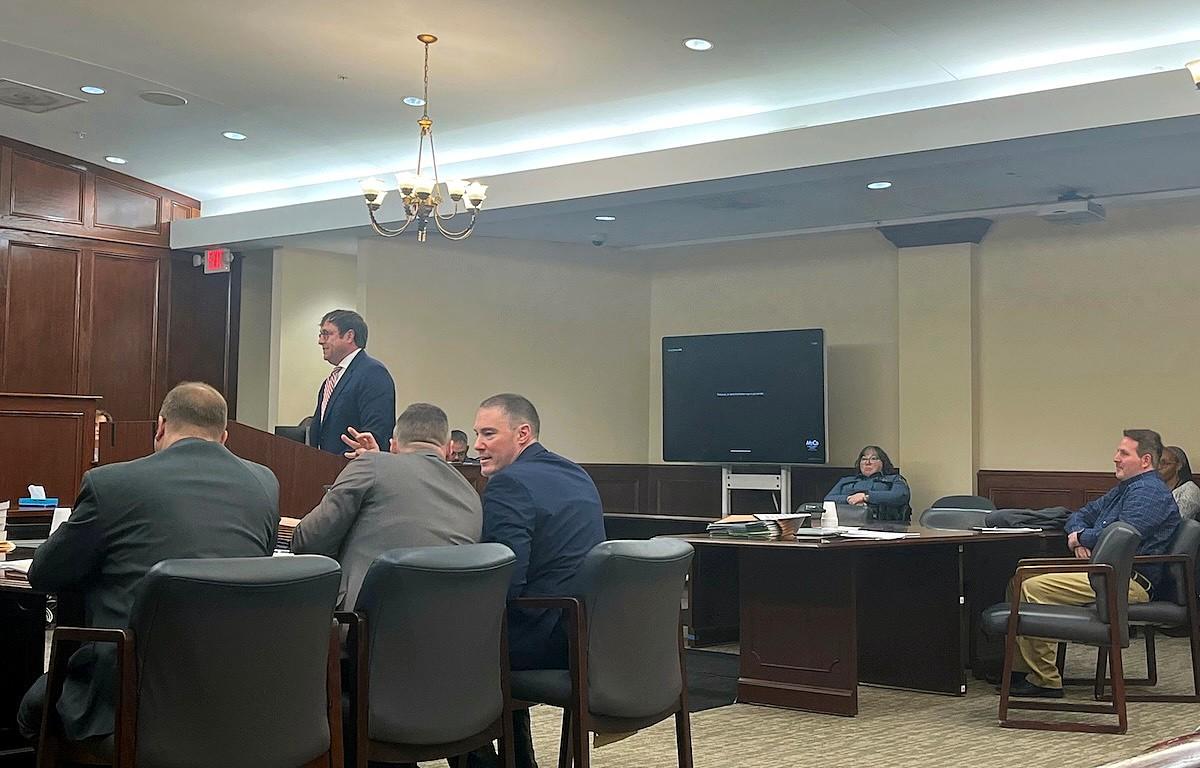 Defense attorney Chase Smith delivers opening arguments during the jury trial for John Vandal on Jan. 20, 2026. (Jazmin Logan)