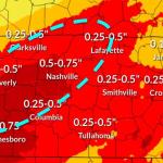 The ice totals forecast through Sunday evening as of Jan. 24, 2026. (National Weather Service, contributed)