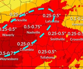 The ice totals forecast through Sunday evening as of Jan. 24, 2026. (National Weather Service, contributed)