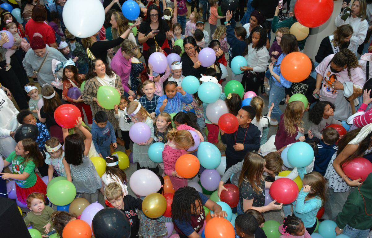 Guests enjoying the party at the Clarksville-Montgomery County Public Library Noon Year's Eve Celebration on Dec. 31, 2025. (Lee Erwin)