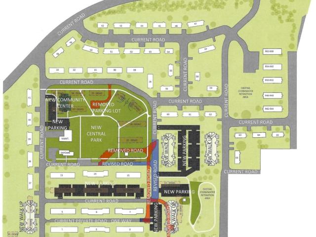 Lincoln Homes redevelopment site plan as of January 2026. (Clarksville Housing Authority, contributed)