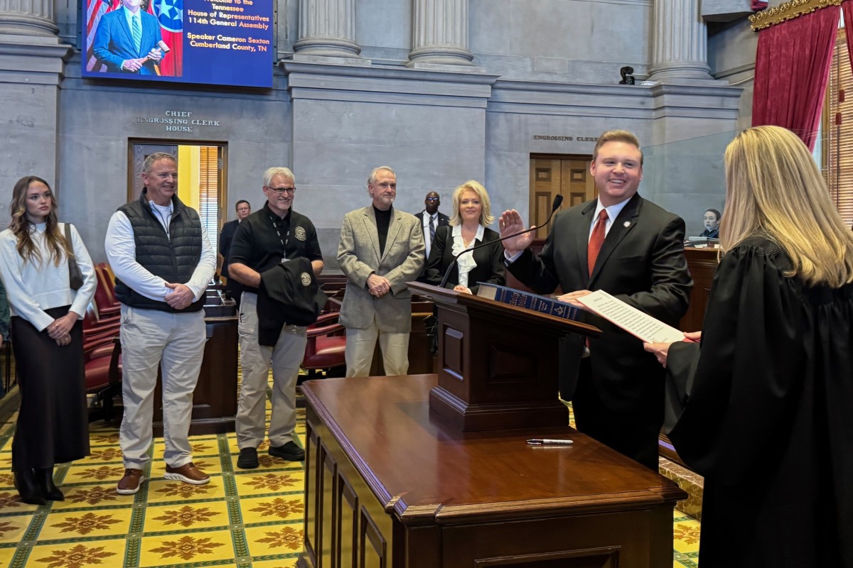 State Rep. Michael Lankford is sworn in at the Tennessee General Assembly on Jan. 13, 2026. (Contributed)