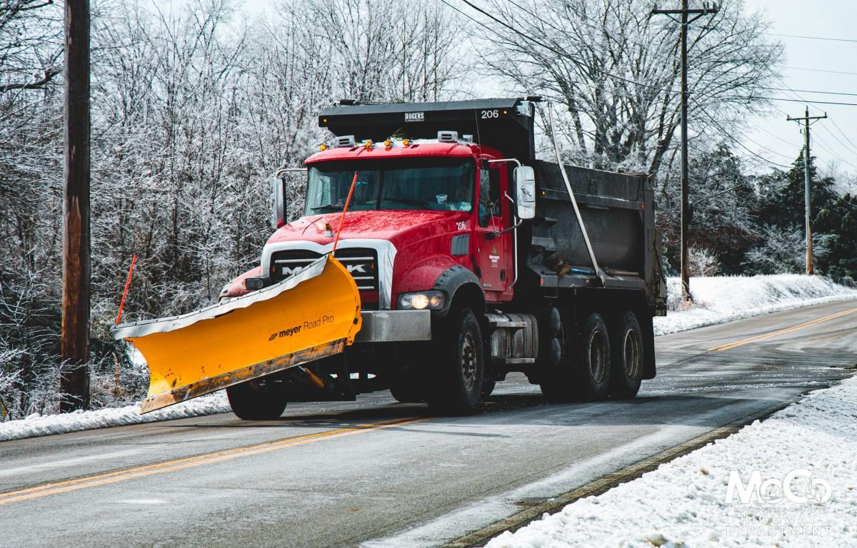 Montgomery County Highway Department crews survey road conditions on Jan. 29, 2026. (MCHD, contributed)