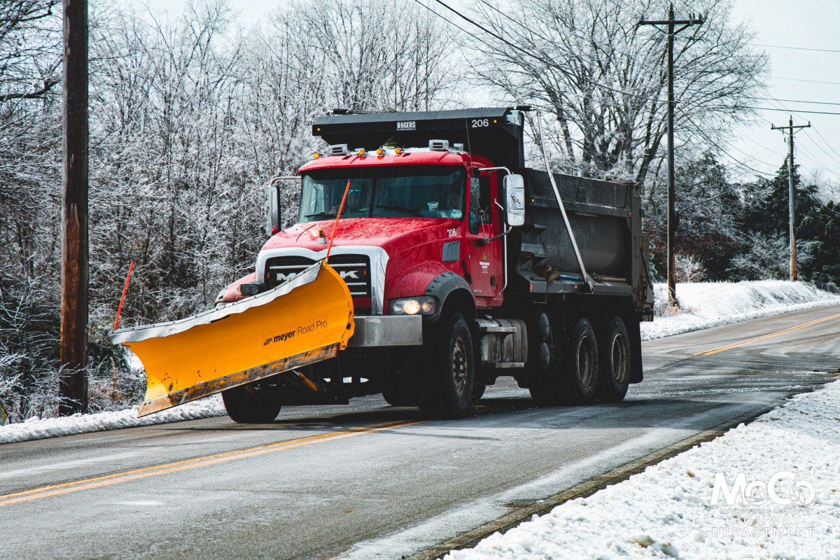 Montgomery County Highway Department crews survey road conditions on Jan. 29, 2026. (MCHD, contributed)