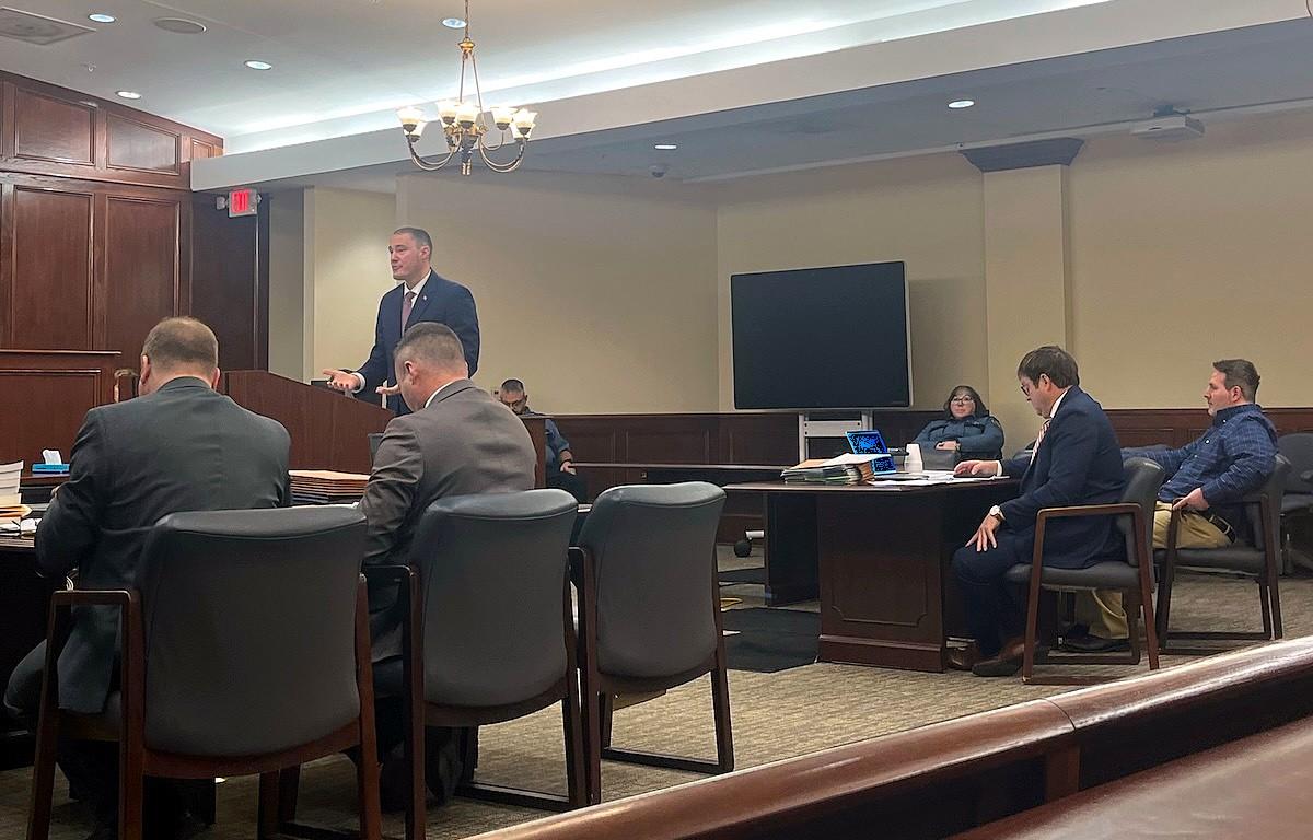 ADA Dilon Barker delivers opening arguments during the jury trial for John Vandal on Jan. 20, 2026. (Jazmin Logan)