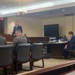 ADA Dilon Barker delivers opening arguments during the jury trial for John Vandal on Jan. 20, 2026. (Jazmin Logan)