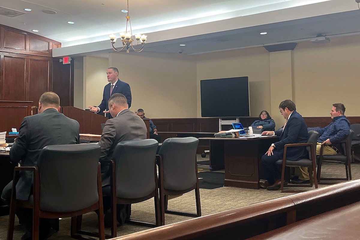 ADA Dilon Barker delivers opening arguments during the jury trial for John Vandal on Jan. 20, 2026. (Jazmin Logan)