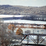 The Cumberland River after the snowstorm on January 27, 2025. (Wesley Irvin)