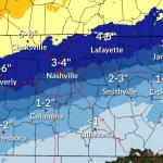 The snow totals forecast through Sunday evening as of Jan. 23, 2026. (National Weather Service, contributed)