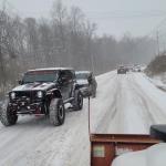 Snow and ice leave several vehicles stuck on Trenton Road on Jan. 24, 2026. (City of Clarksville, contributed)
