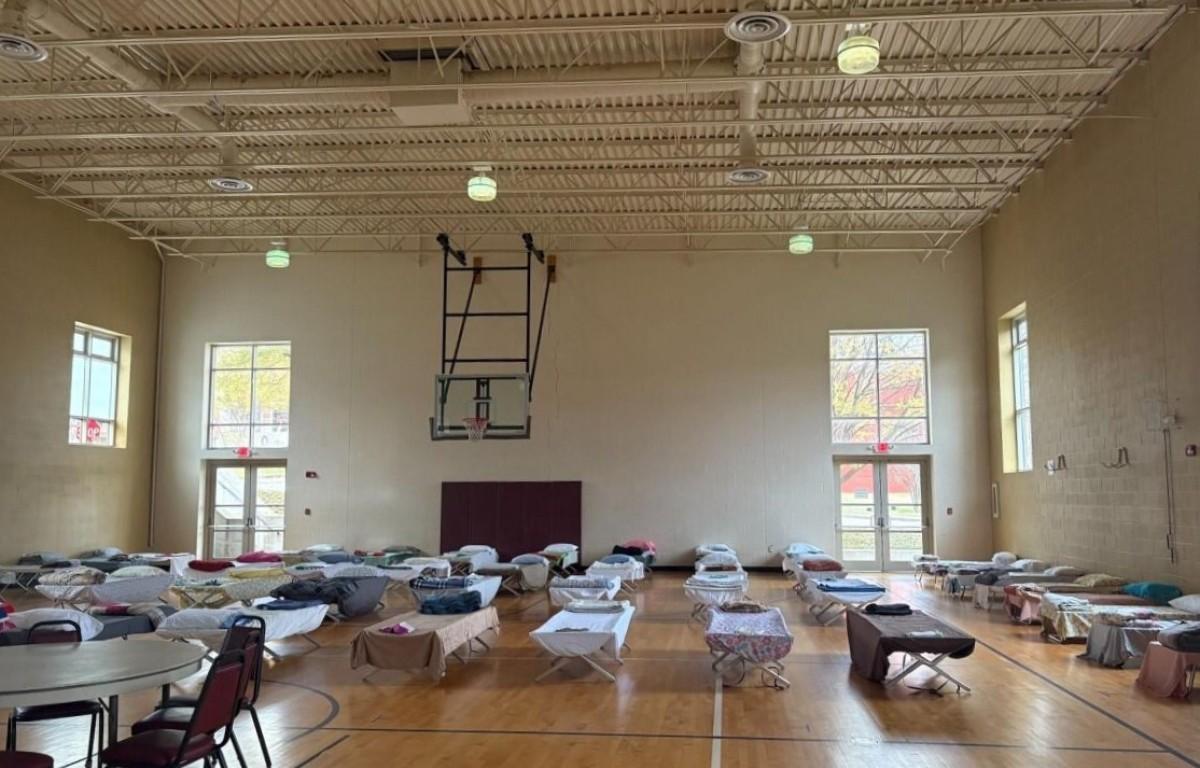 Clarksville Area Urban Ministries works with Madison Street United Methodist Church to open warming shelter for homeless during freezing temperatures, Feb. 6, 2025. (Deborah Ashcraft contributed)