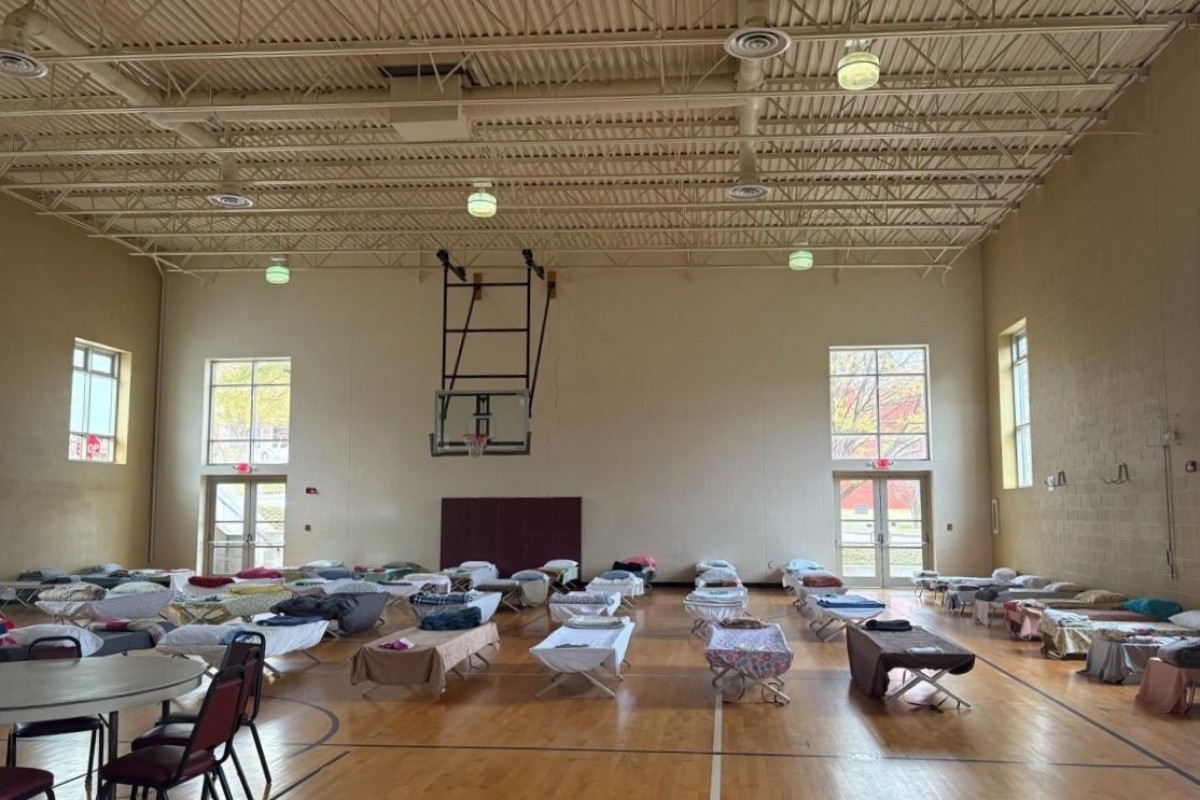 Clarksville Area Urban Ministries works with Madison Street United Methodist Church to open warming shelter for homeless during freezing temperatures, Feb. 6, 2025. (Deborah Ashcraft contributed)