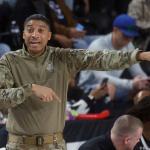 Austin Peay defeated North Alabama 91-62 on Military Appreciation Day during action Saturday on Gary Mathews Court in F&M Bank Arena. Photo by Robert Smith, APSU Athletics.