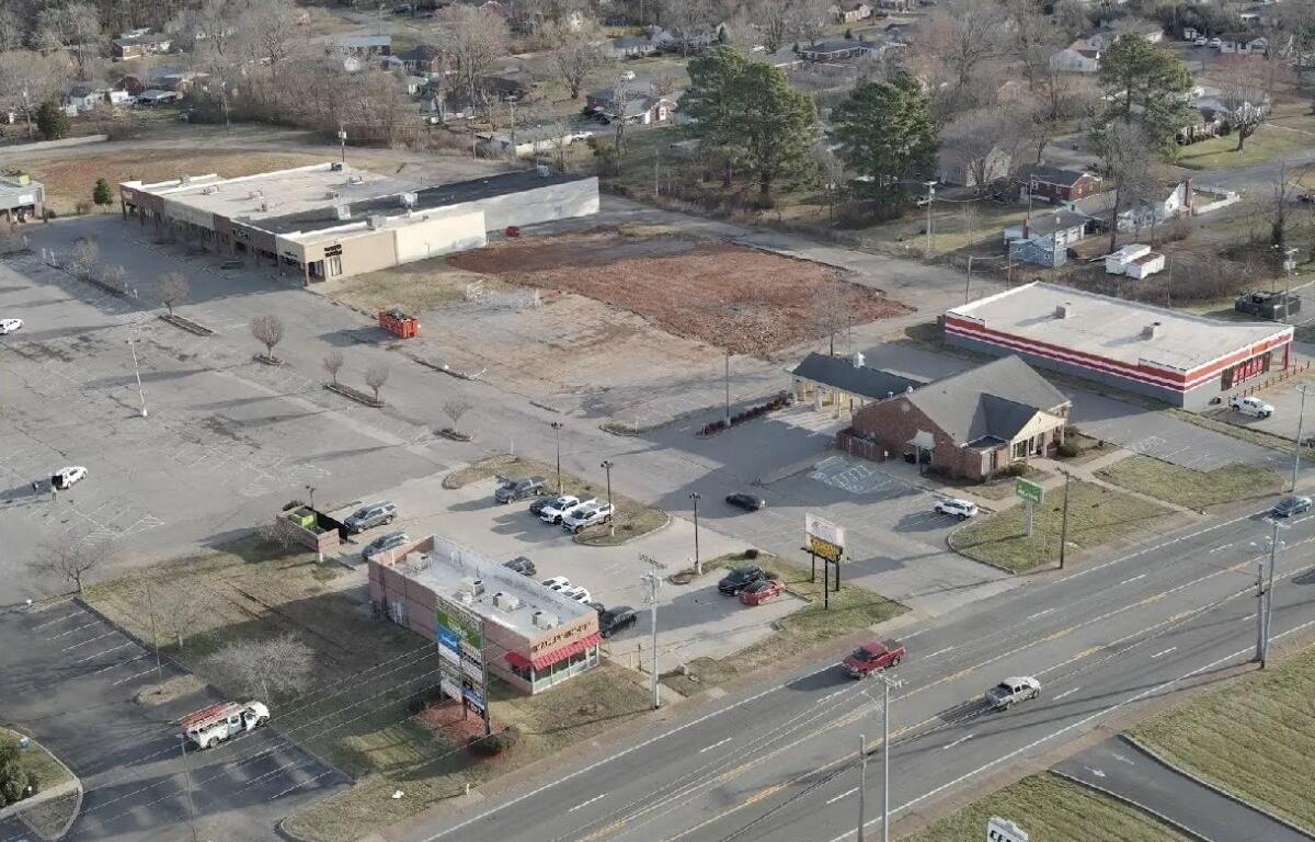 A commercial property at 1955 Madison St. demolished through the Restoring Clarksville Initiative, shown in February 2026. (City of Clarksville, contributed)