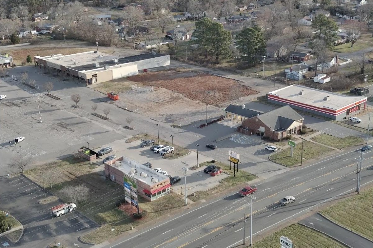 A commercial property at 1955 Madison St. demolished through the Restoring Clarksville Initiative, shown in February 2026. (City of Clarksville, contributed)
