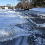 An iced-over CMCSS road on Feb. 2, 2026. (CMCSS, contributed)