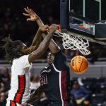 Austin Peay's basketball team defeated Eastern Kentucky, Jan. 28, at Baptist Health Arena in Richmond, Kentucky. (Photo by Alex Allard, APSU Athletics)