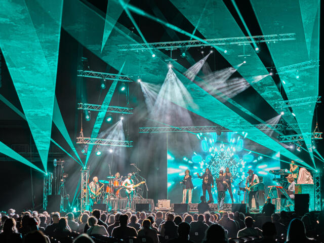 American Floyd performs at F&M bank Arena on February 20, 2026. (Wesley Irvin)