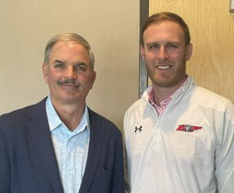 Charlie Koon, left, and Jordan Harmon.