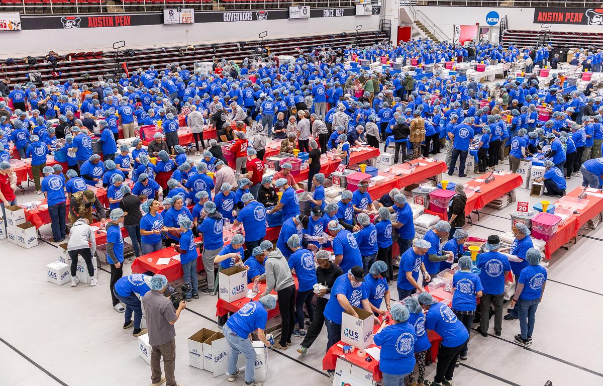 Clarksville Feeds the World at the APSU Dunn Center on February 14, 2026. (Wesley Irvin)