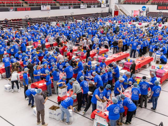Clarksville Feeds the World at the APSU Dunn Center on February 14, 2026. (Wesley Irvin)