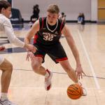 The Austin Peay men's basketball team defeated Queens at Curry Arena in Charlotte, NC, on Feb. 11, 2026. Photo by Alex Allard, APSU Athletics.