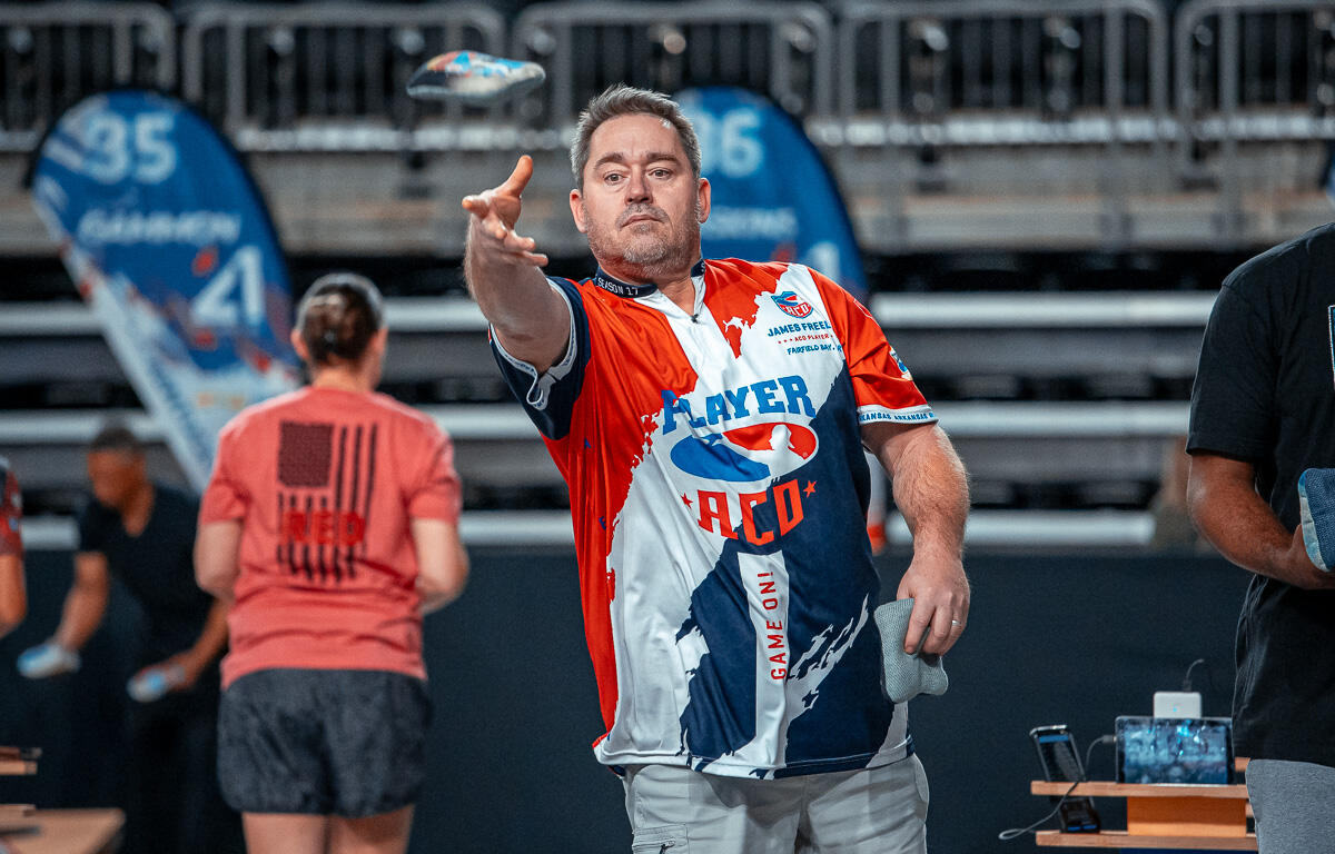 The American Cornhole Organization - Clarksville Major at F&M Bank Arena on February 27, 2026. (Wesley Irvin)