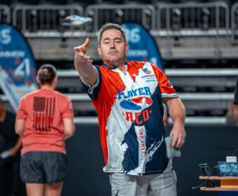 The American Cornhole Organization - Clarksville Major at F&M Bank Arena on February 27, 2026. (Wesley Irvin)