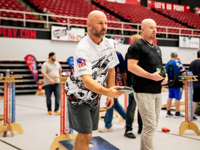 The cornhole championship event at the APSU Dunn Center. (EDC, contributed)